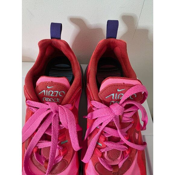 Size 9 - Nike Air Max 270 React Mystic Pink Running Shoes - Picture 3 of 11